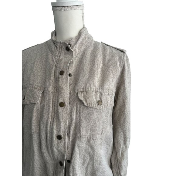 RAILS Leopard Print Button Drawstring Jacket Size Medium - Picture 4 of 10